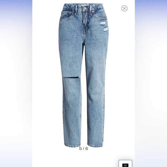 'Good American 90s Duster Straight Leg Jeans - Picture 5 of 5